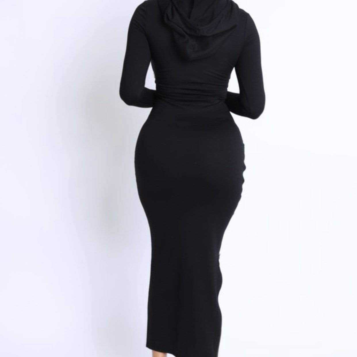 Black Side Slit Dress