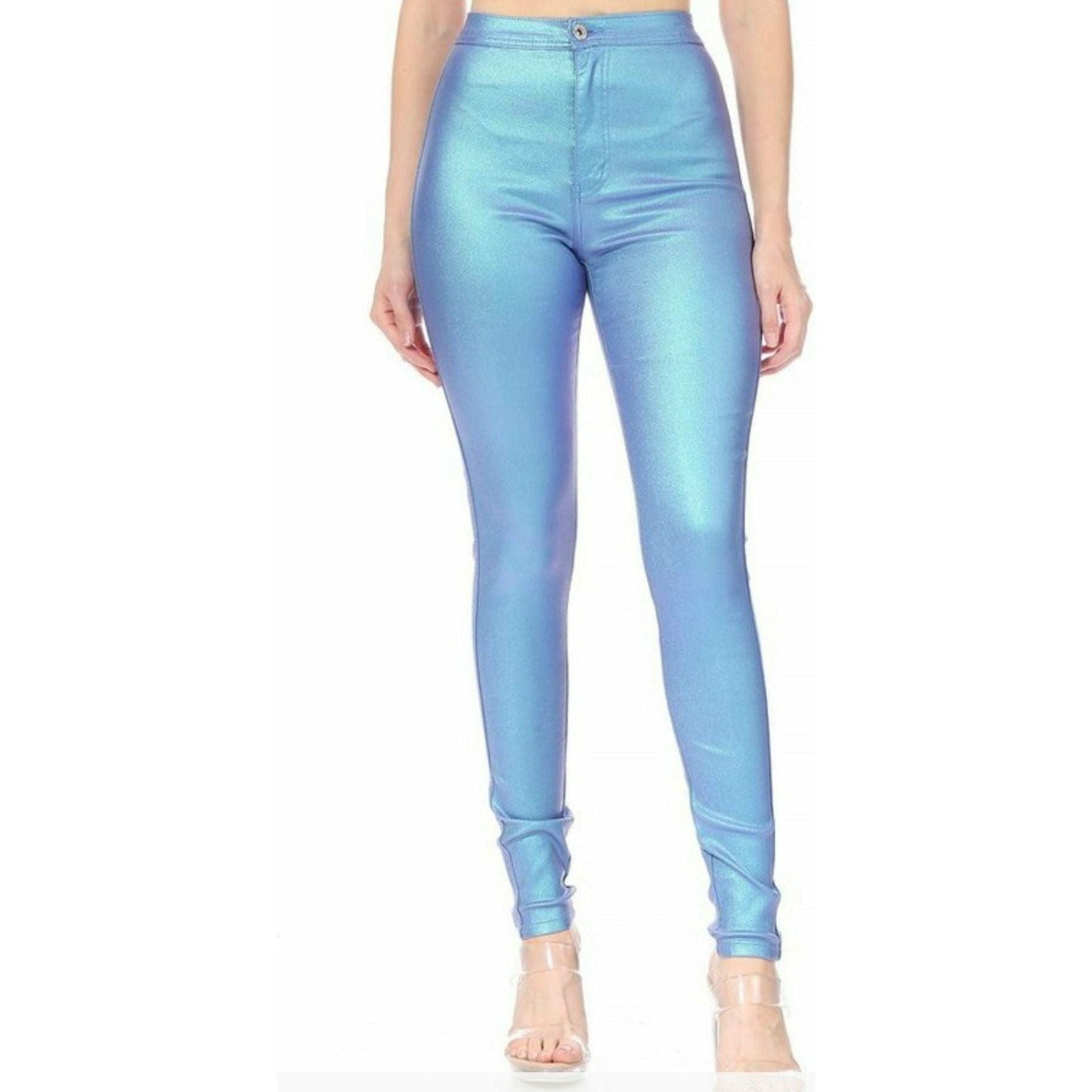 Blue Iridescent Pants