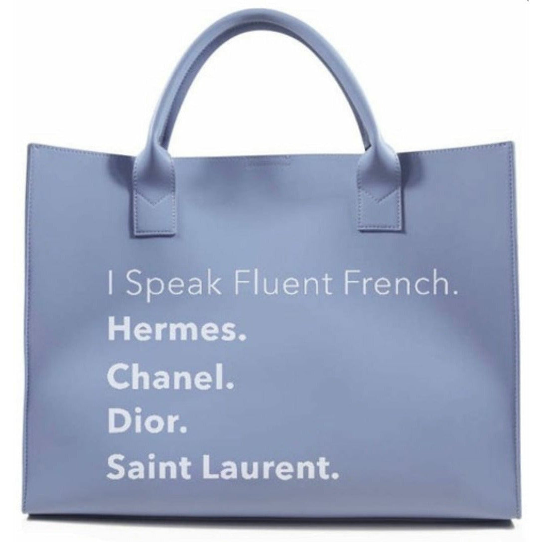 Fluent French Tote-Light Blue