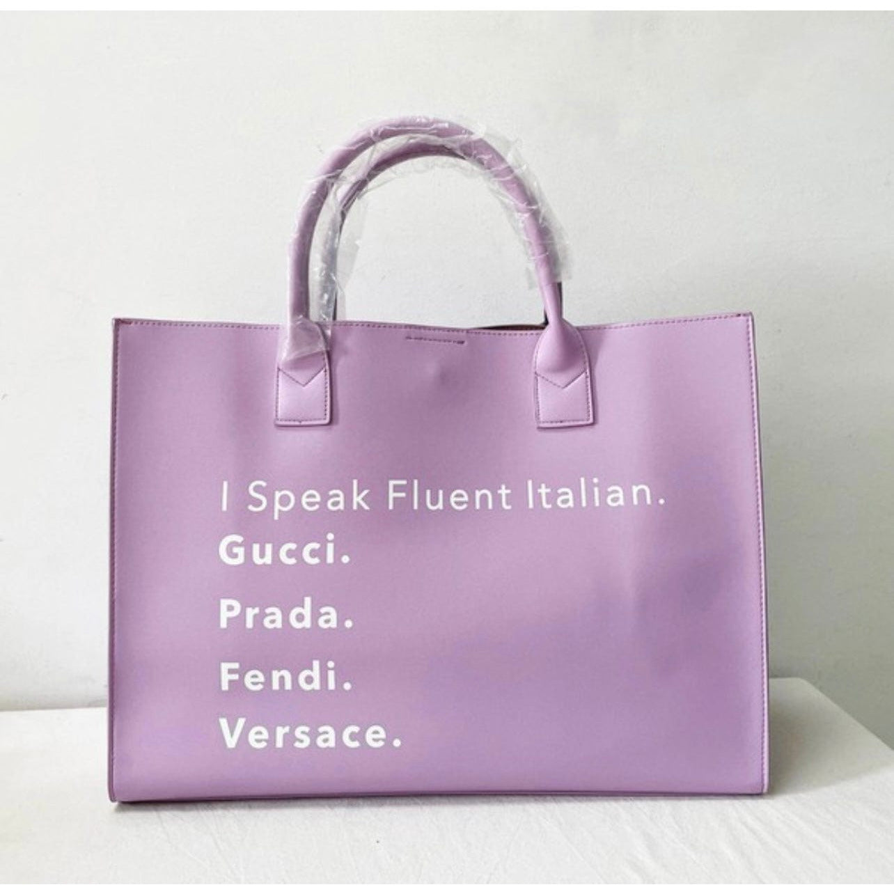 Fluent Italian Tote-Lavender