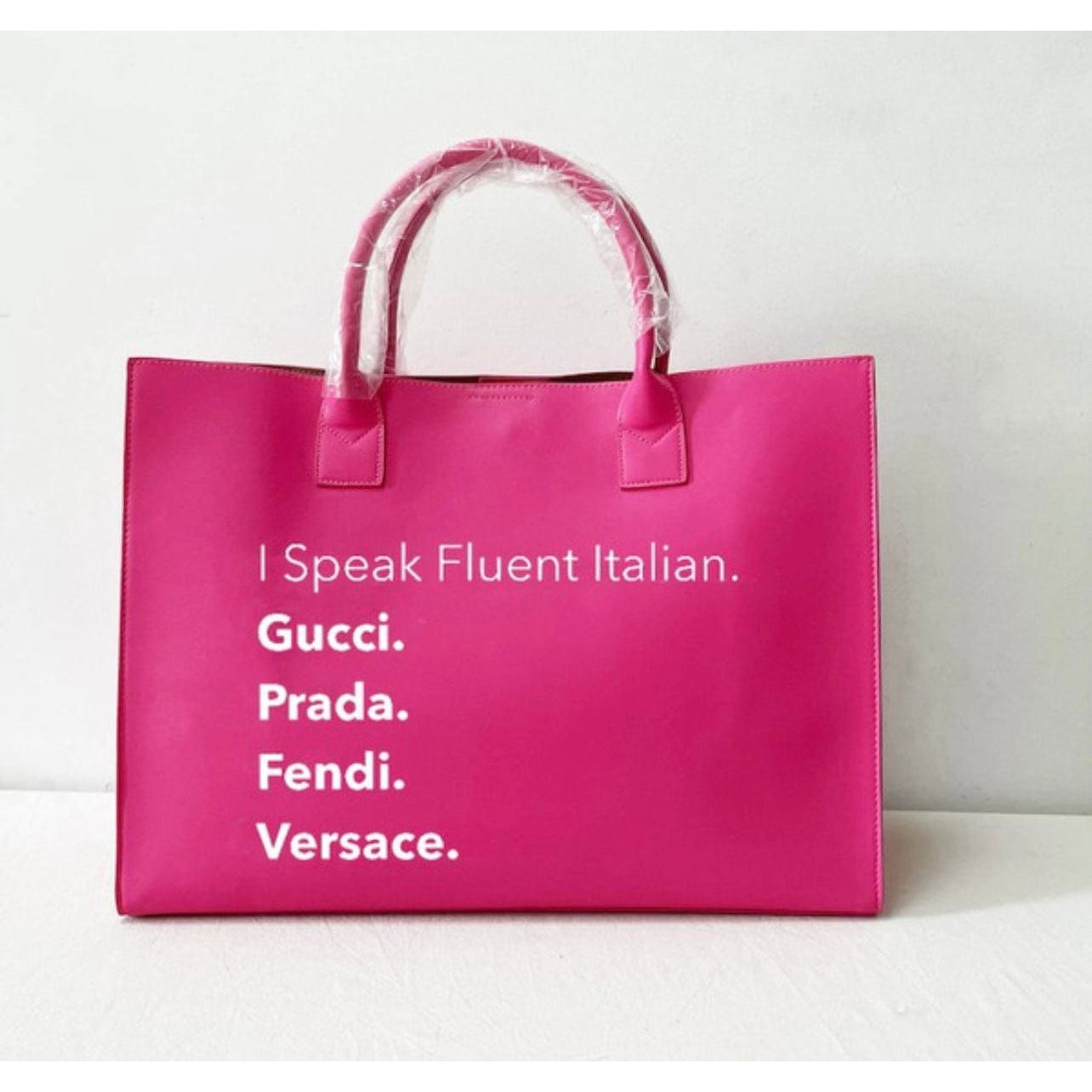 Fluent Italian Tote-Pink