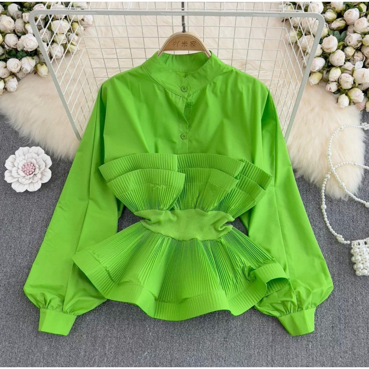 Green Lantern Sleeve Blouse