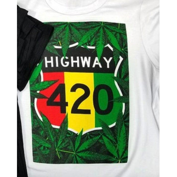 Highway 420 Tee-White