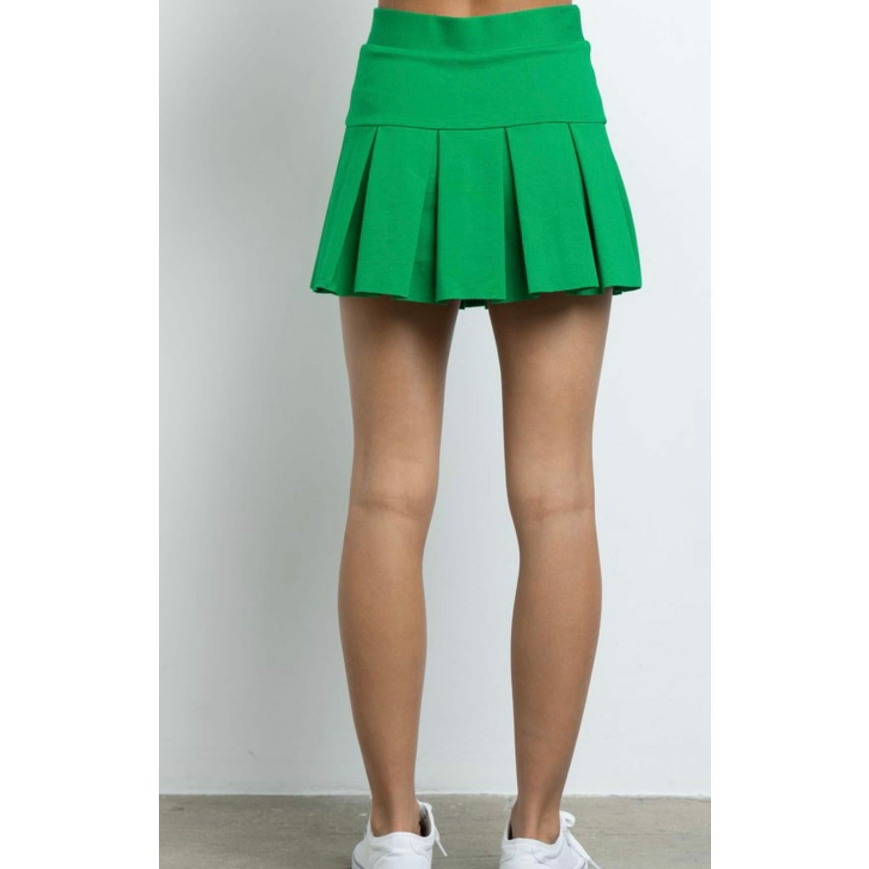 Kelly Green Tennis Skirt