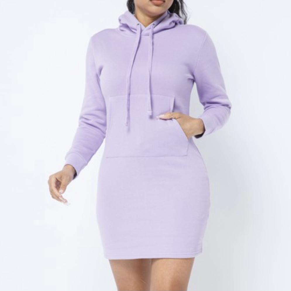 Lavender Hoodie Dress