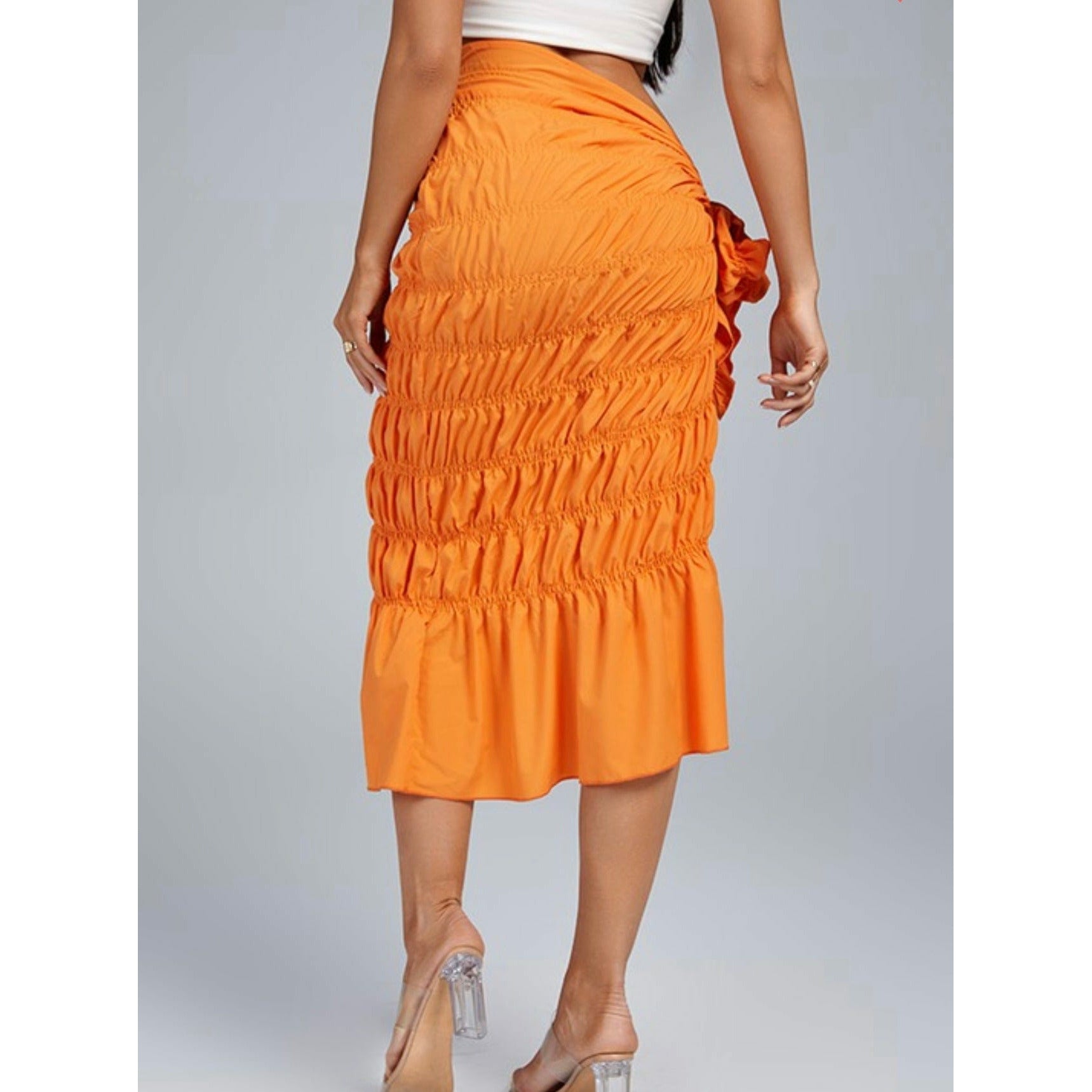 Orange Cover-up Skirt
