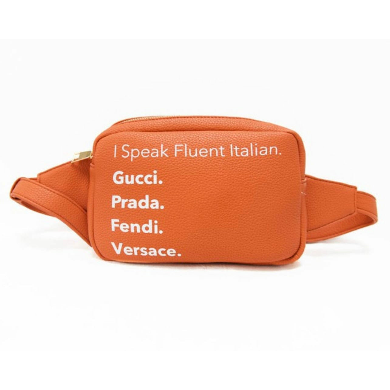 Orange Fluent Italian Fanny Pack