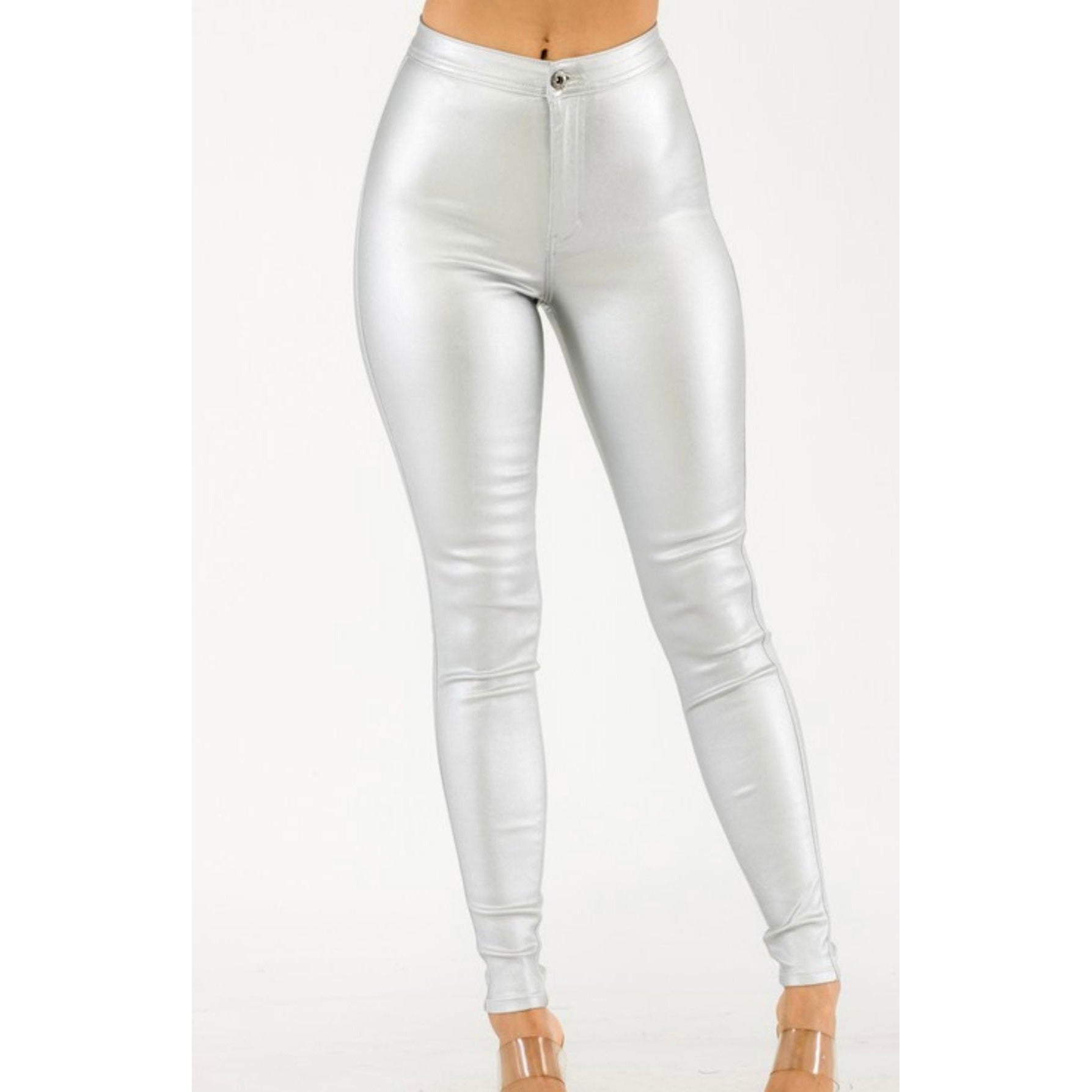 Silver Iridescent Pants